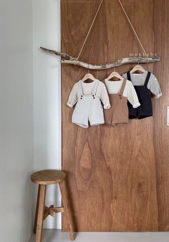 MONBEBE - Korean Children Fashion - #Kfashion4kids - Spring Suspender Half Pants - 10