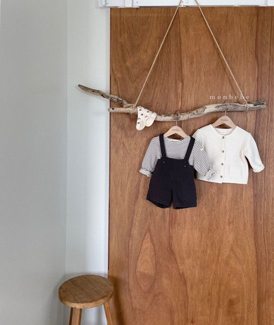 MONBEBE - Korean Children Fashion - #Kfashion4kids - Spring Suspender Half Pants - 12