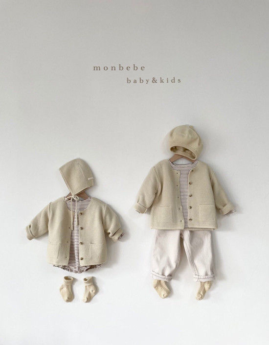 MONBEBE - Korean Children Fashion - #Kfashion4kids - Caramel Cardigan - 11