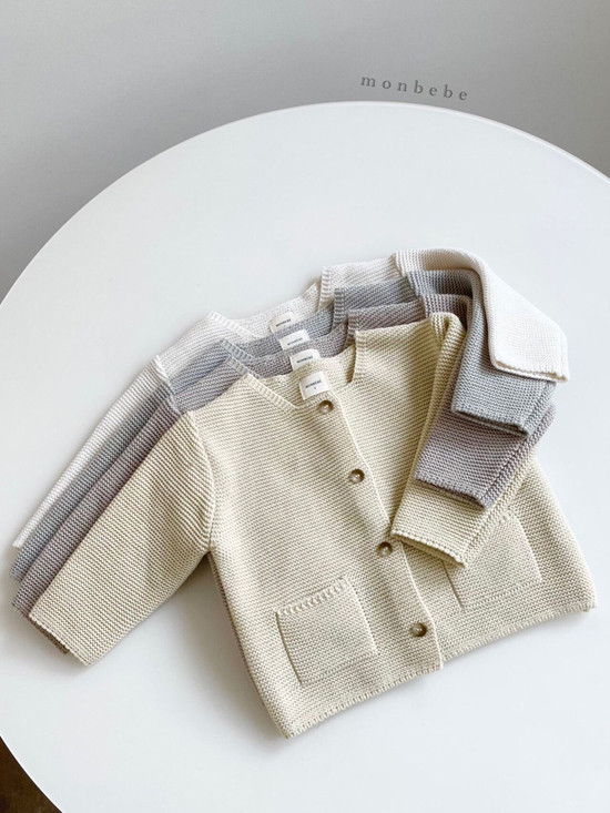 MONBEBE - Korean Children Fashion - #Kfashion4kids - Caramel Cardigan - 4