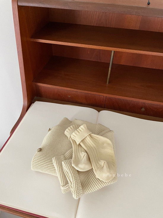 MONBEBE - Korean Children Fashion - #Kfashion4kids - Caramel Cardigan - 6
