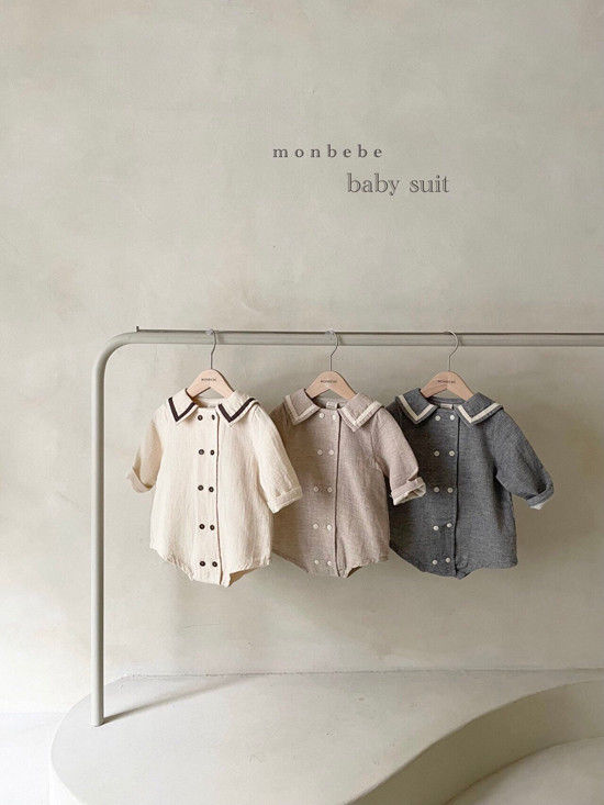 MONBEBE - Korean Children Fashion - #Kfashion4kids - Double Saillor Bodysuit