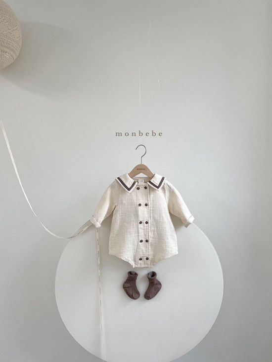 MONBEBE - Korean Children Fashion - #Kfashion4kids - Double Saillor Bodysuit - 2