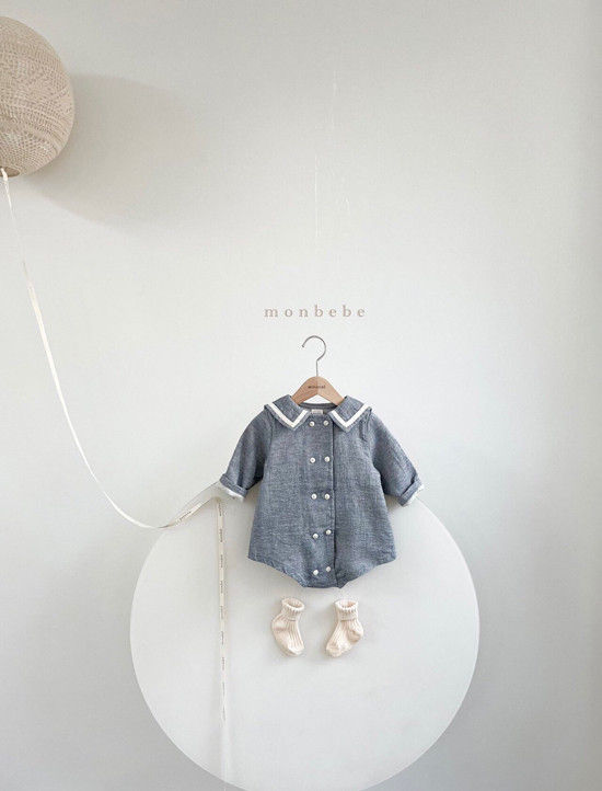 MONBEBE - Korean Children Fashion - #Kfashion4kids - Double Saillor Bodysuit - 4