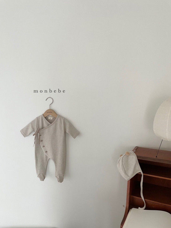 MONBEBE - Korean Children Fashion - #Kfashion4kids - Cozy Romper with Bonnet - 10