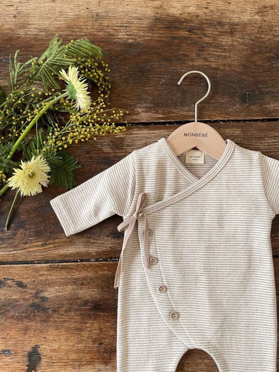 MONBEBE - Korean Children Fashion - #Kfashion4kids - Cozy Romper with Bonnet - 12