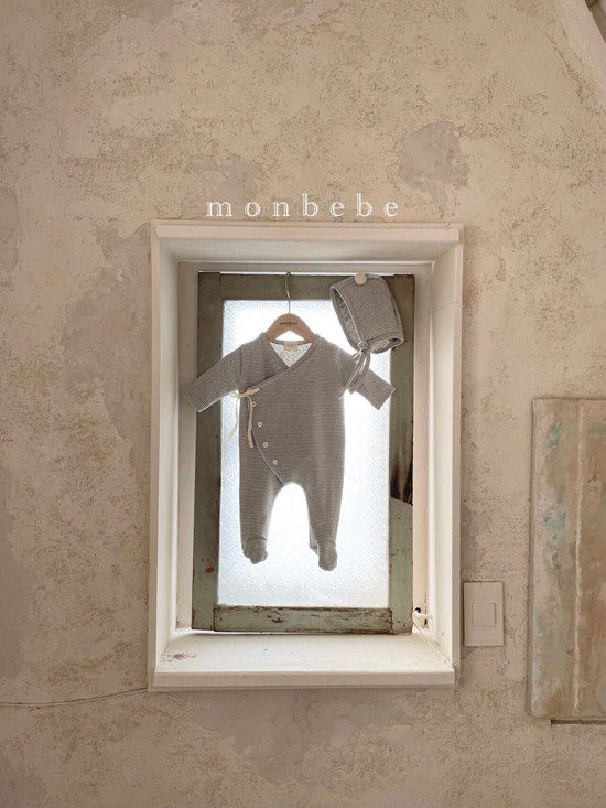 MONBEBE - Korean Children Fashion - #Kfashion4kids - Cozy Romper with Bonnet - 7