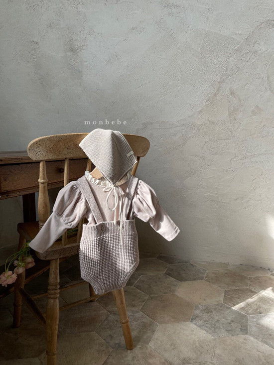 MONBEBE - Korean Children Fashion - #Kfashion4kids - Cotton Knit Suspender Pants - 12