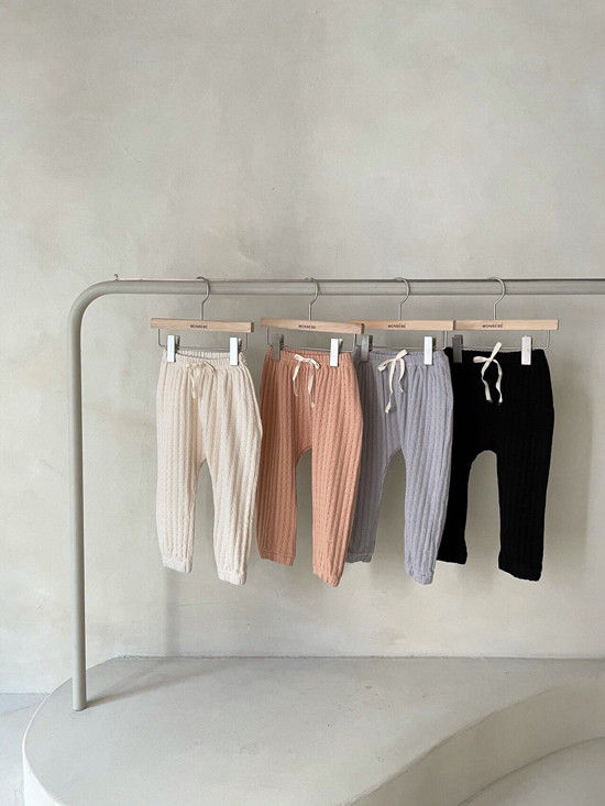 MONBEBE - Korean Children Fashion - #Kfashion4kids - Croiffle Jogger Pants