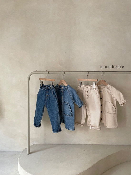 MONBEBE - Korean Children Fashion - #Kfashion4kids - Denim Bodysuit - 11