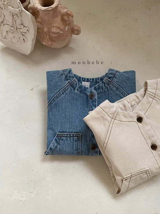 MONBEBE - Korean Children Fashion - #Kfashion4kids - Denim Bodysuit - 12