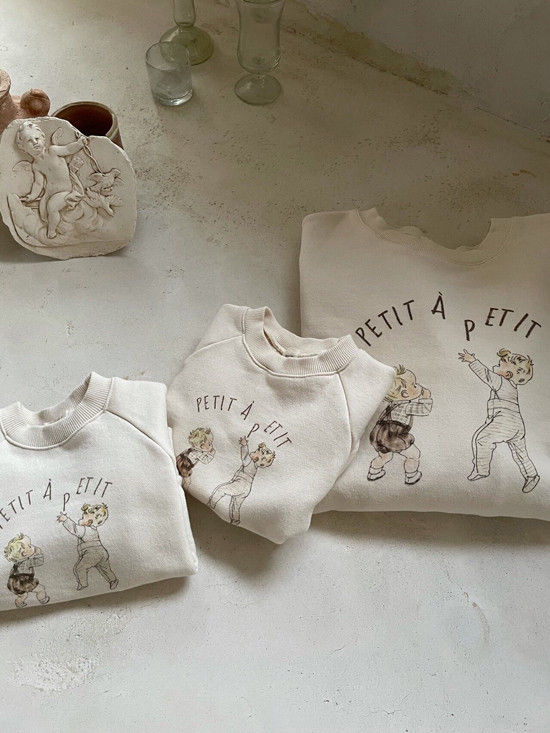 MONBEBE - Korean Children Fashion - #Kfashion4kids - Adult Petit Print Sweatshirt