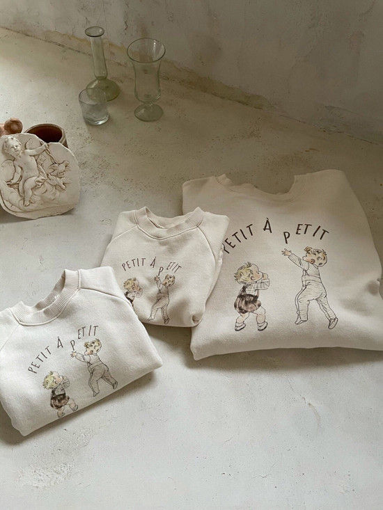MONBEBE - Korean Children Fashion - #Kfashion4kids - Adult Petit Print Sweatshirt - 2