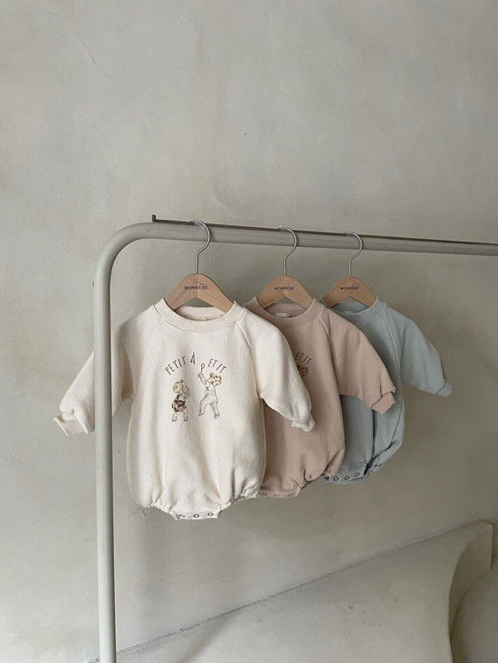 MONBEBE - Korean Children Fashion - #Kfashion4kids - Petit Print Bodysuit - 4