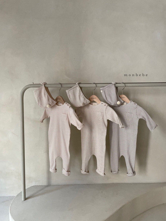 MONBEBE - Korean Children Fashion - #Kfashion4kids - Paul Stripe Bodysuit - 10