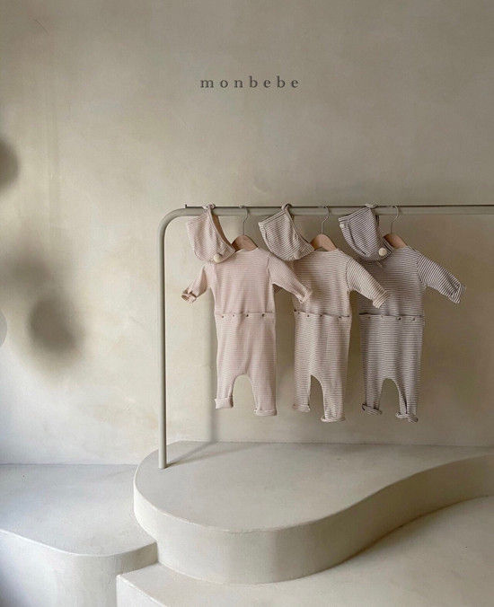 MONBEBE - Korean Children Fashion - #Kfashion4kids - Paul Stripe Bodysuit - 8
