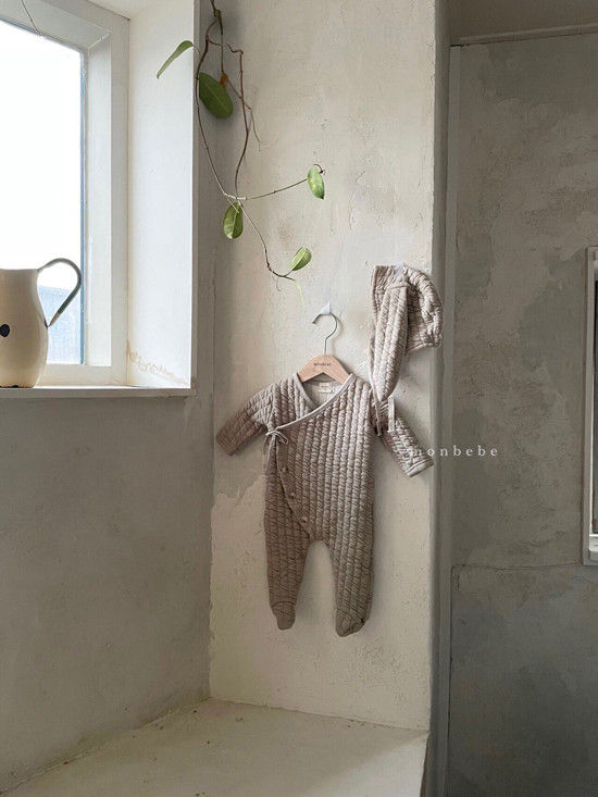 MONBEBE - Korean Children Fashion - #Kfashion4kids - Eco Bunny Bodysuit with Bonnet - 3