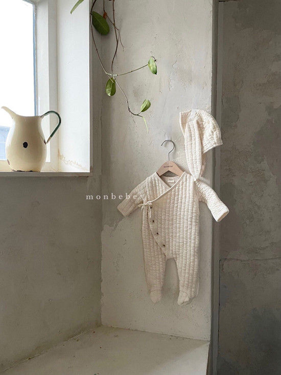 MONBEBE - Korean Children Fashion - #Kfashion4kids - Eco Bunny Bodysuit with Bonnet - 4