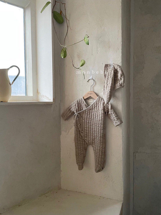 MONBEBE - Korean Children Fashion - #Kfashion4kids - Eco Bunny Bodysuit with Bonnet - 6