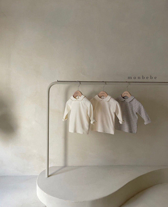 MONBEBE - Korean Children Fashion - #Kfashion4kids - Collar Tee - 3