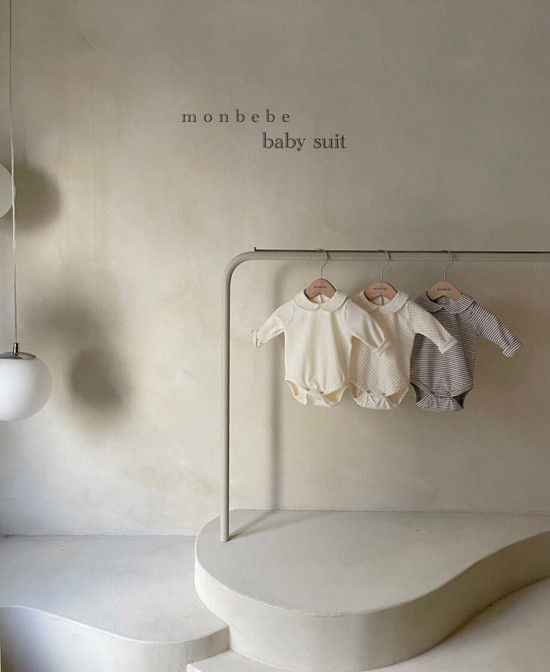 MONBEBE - Korean Children Fashion - #Kfashion4kids - Collar Bodysuit