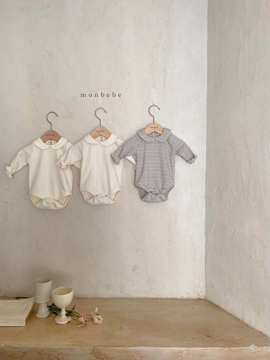 MONBEBE - Korean Children Fashion - #Kfashion4kids - Collar Bodysuit - 3