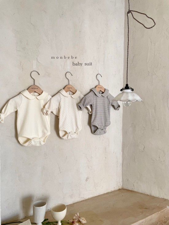 MONBEBE - Korean Children Fashion - #Kfashion4kids - Collar Bodysuit - 4