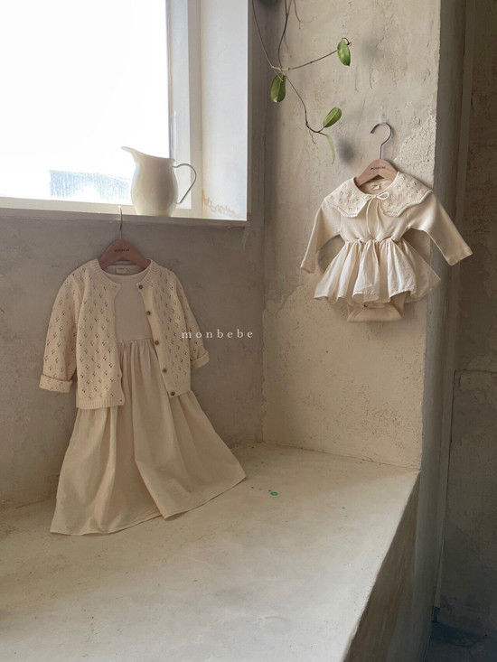 MONBEBE - Korean Children Fashion - #Kfashion4kids - Rib Frill One-piece - 8