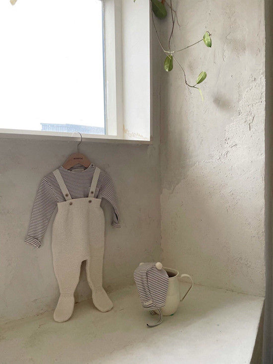 MONBEBE - Korean Children Fashion - #Kfashion4kids - Cotton Foot Bodysuit - 4