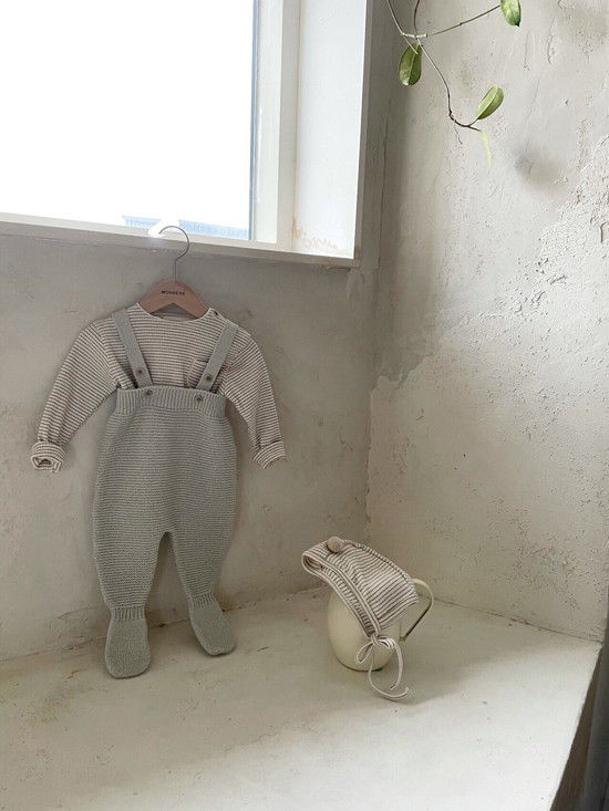MONBEBE - Korean Children Fashion - #Kfashion4kids - Cotton Foot Bodysuit - 5