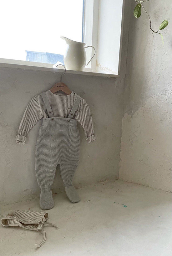 MONBEBE - Korean Children Fashion - #Kfashion4kids - Cotton Foot Bodysuit - 7