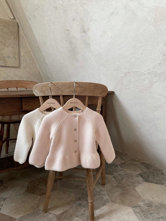 MONBEBE - Korean Children Fashion - #Kfashion4kids - Frill Cardigan