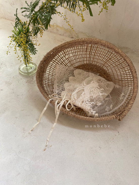MONBEBE - Korean Children Fashion - #Kfashion4kids - Lace Bonnet - 3