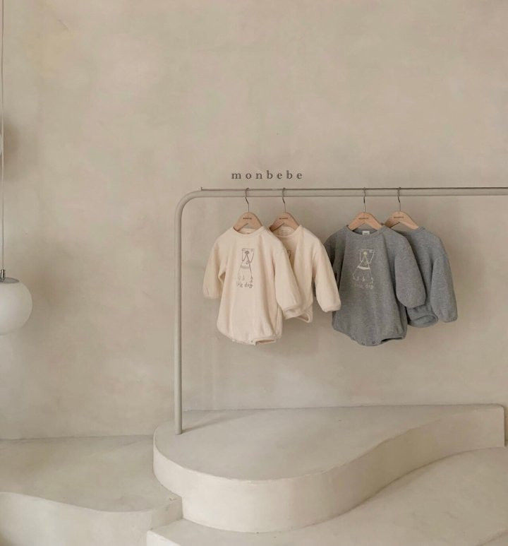 MONBEBE - Korean Children Fashion - #Kfashion4kids - Little Dog Bodysuit - 4