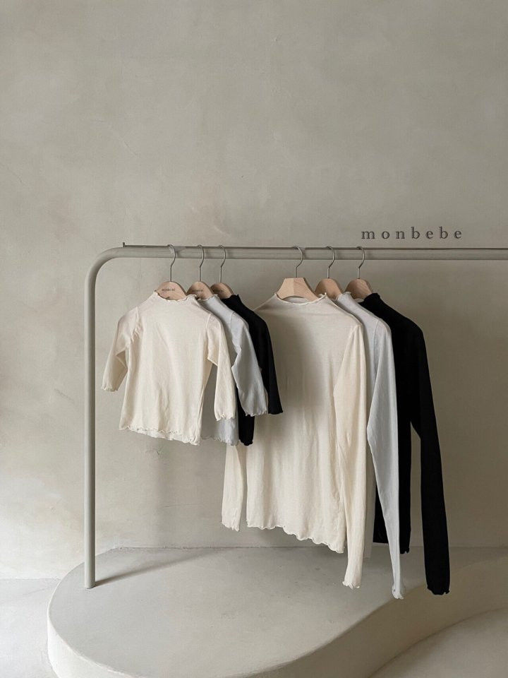 MONBEBE - Korean Children Fashion - #Kfashion4kids - Adult Silky High Neck Tee - 4