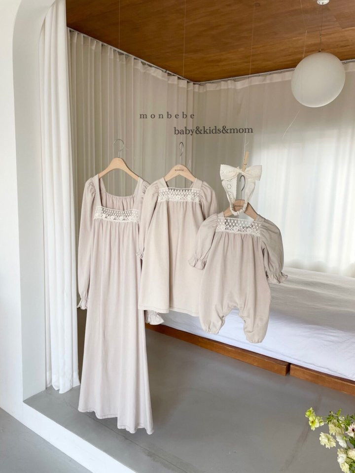 MONBEBE - Korean Children Fashion - #Kfashion4kids - Adult Easy Vintage One-piece - 3