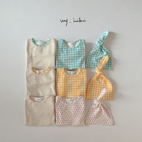 MY BEBE - Korean Children Fashion - #Kfashion4kids - Two Romper Set with Hat - 2