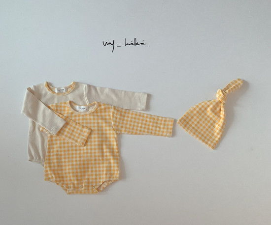 MY BEBE - Korean Children Fashion - #Kfashion4kids - Two Romper Set with Hat - 4