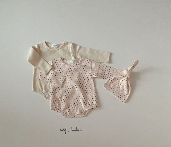 MY BEBE - Korean Children Fashion - #Kfashion4kids - Two Romper Set with Hat - 8