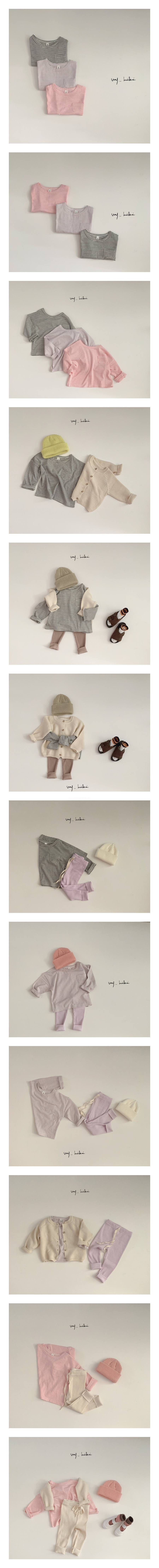MY BEBE - Korean Children Fashion - #Kfashion4kids - Basic Stripe Tee