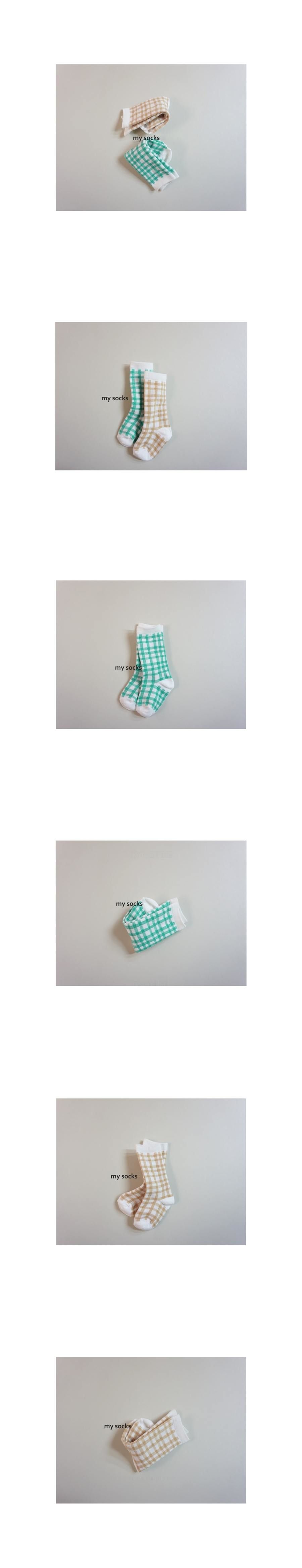 MY SOCKS - Korean Children Fashion - #Kfashion4kids - Spinach Socks [set of 2]