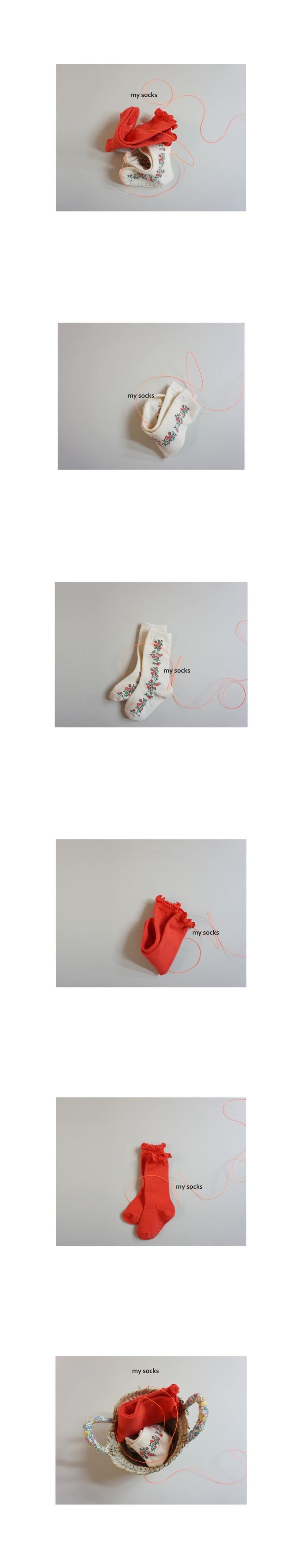 MY SOCKS - Korean Children Fashion - #Kfashion4kids - Strawberry Socks [set of 2]