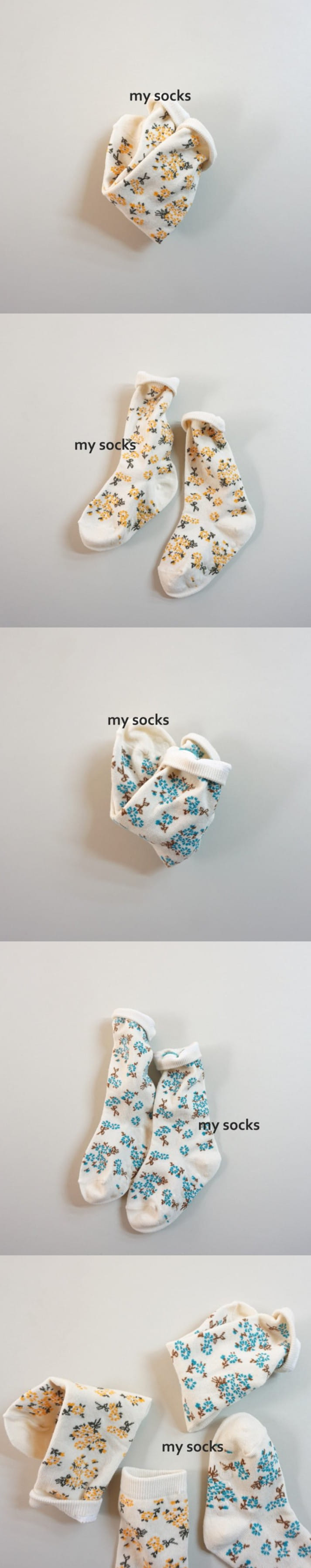 MY SOCKS - Korean Children Fashion - #Kfashion4kids - Orange Set [set of 2] - 2