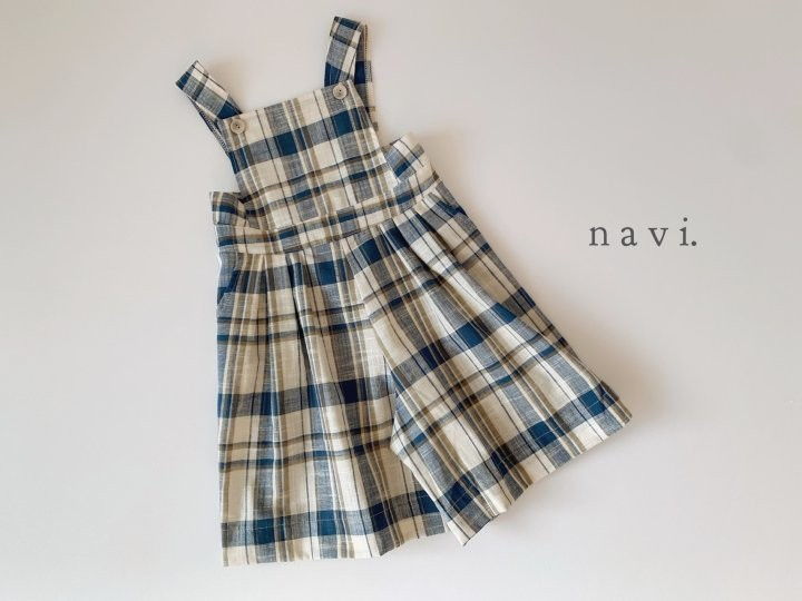 NAVI - Korean Children Fashion - #Kfashion4kids - Check Suspender Pants