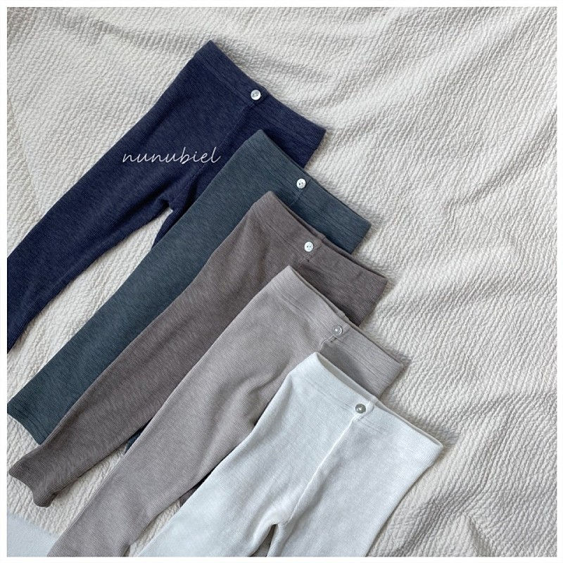 NUNUBIEL - Korean Children Fashion - #Kfashion4kids - Rib Button Leggings - 2