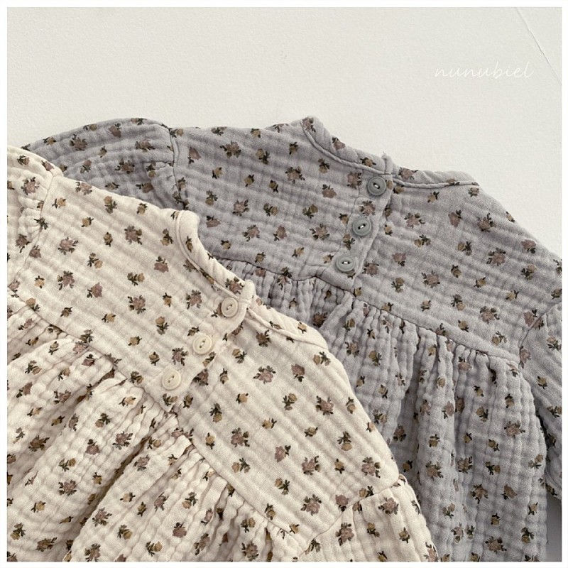 NUNUBIEL - Korean Children Fashion - #Kfashion4kids - Mini Flower Romper with Bonnet - 5