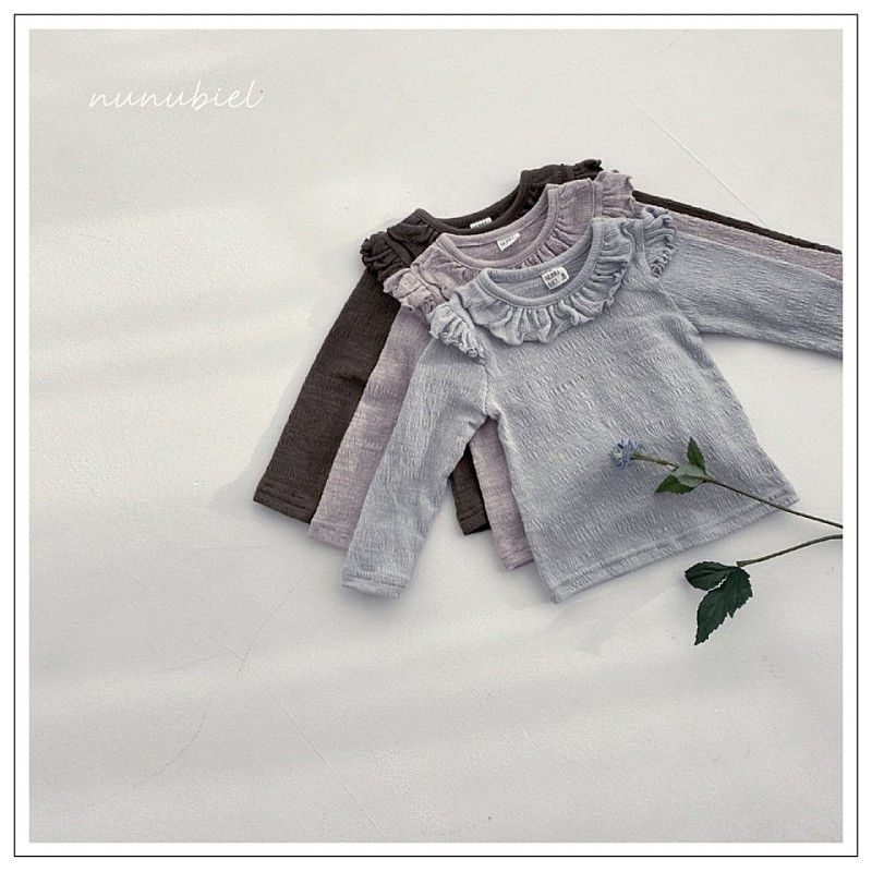 NUNUBIEL - Korean Children Fashion - #Kfashion4kids - Muslin Frill Tee