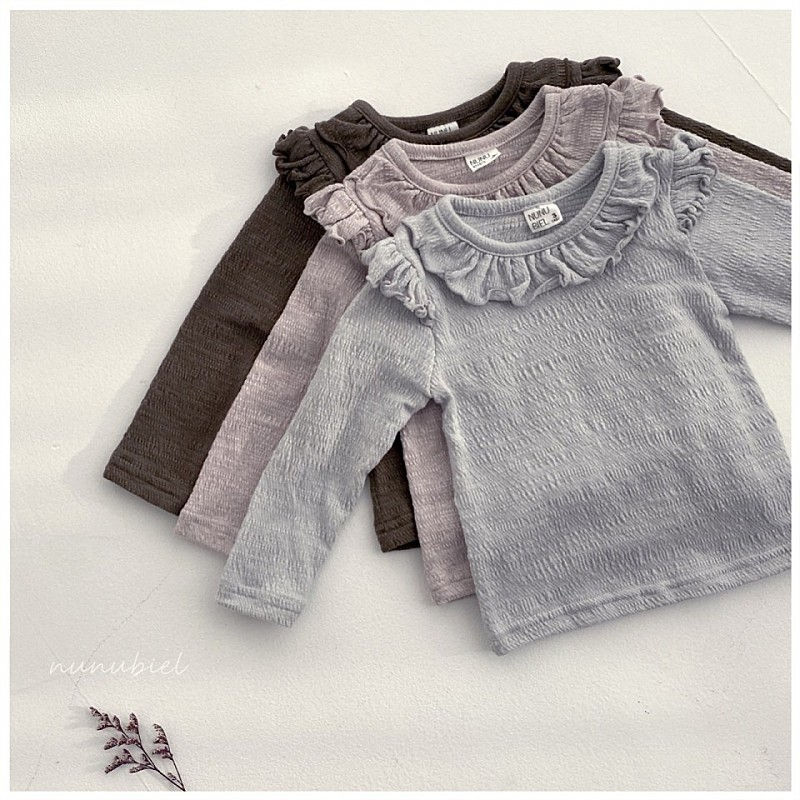 NUNUBIEL - Korean Children Fashion - #Kfashion4kids - Muslin Frill Tee - 4
