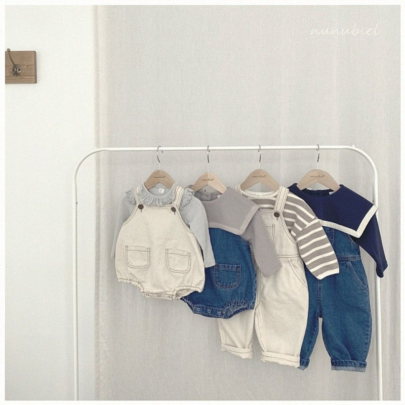 NUNUBIEL - Korean Children Fashion - #Kfashion4kids - Button Denim Romper - 7