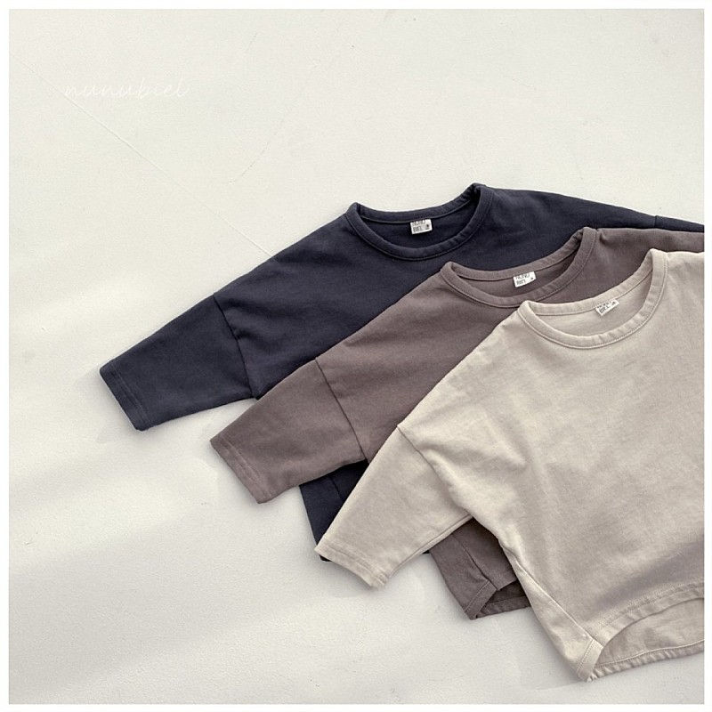 NUNUBIEL - Korean Children Fashion - #Kfashion4kids - Natural Loosefit Tee - 5